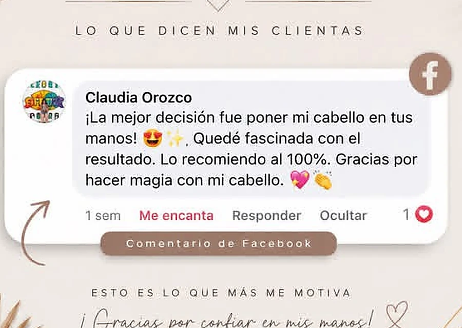 Reseña de Claudia Orozco en Facebook
